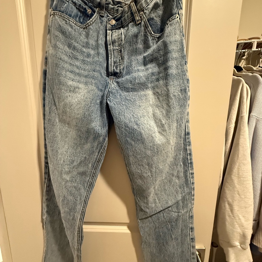 Princess Polly Sky Blue Relaxed Fit Jeans